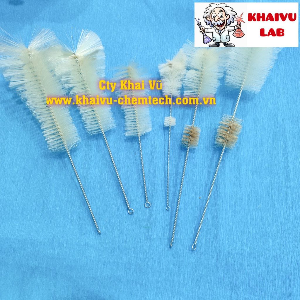 (Khaivulab) Chổi rửa cọ rửa bình định mức, bình tam giác thí nghiệm