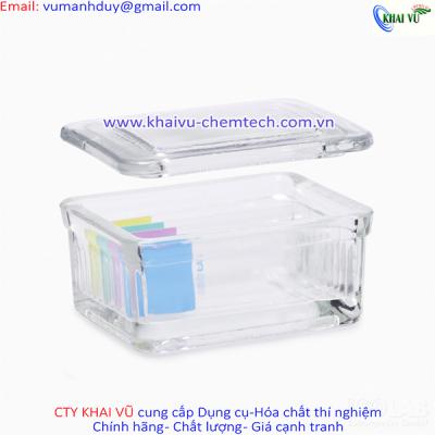 Hộp nhuộm lam kính nằm ngang