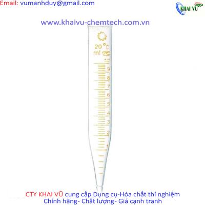 Ống ly tâm thuỷ tinh 20ml Trung Quốc