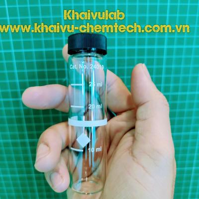 (Hach-Mỹ) 1 cái Cuvet 25ml thủy tinh 2401906 đo mẫu dùng cho máy quang phổ Hach thí nghiệm