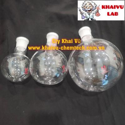 Bình cầu tròn, bằng 1 cổ nhám 250ml, 500ml, 1000ml thí nghiệm