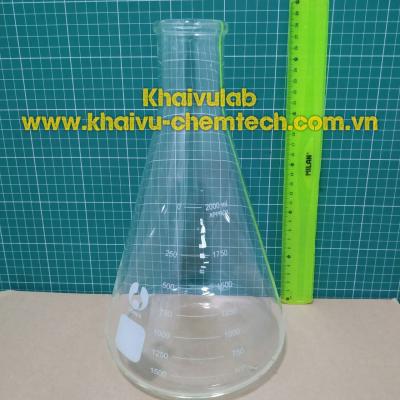 Bình tam giác Erlen thủy tinh 2000ml thí nghiệm