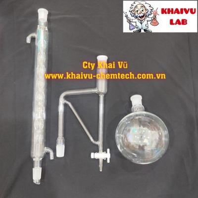 Bộ tách tinh dầu nhẹ hơn nước kiểu tách tam giác (Ko kèm bộ giá đỡ) thí nghiệm