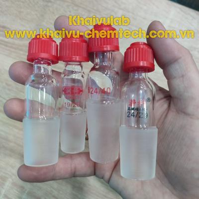 Cổ thủy tinh gắn nhiệt kế có đầu nhám 24/29,19/26,24/40 thí nghiệm