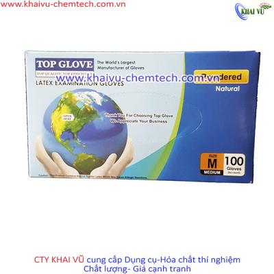 [HÀNG TOPGLOVE-Malaysia] Găng tay y tế có bột size S, M, L - Hộp 100 chiếc (50 đôi)