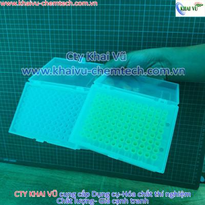 [Hàng Ý] Hộp kèm đầu tip gắn micropipet vàng hoặc xanh (96 cái/hộp)