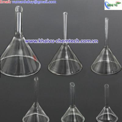 Phễu thủy tinh dày đa năng cho phòng thí nghiệm