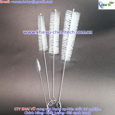 Bộ chổi rửa cọ rửa lông trắng mềm làm sạch ống nghiệm, bình nước (Bộ gồm 4 cái)
